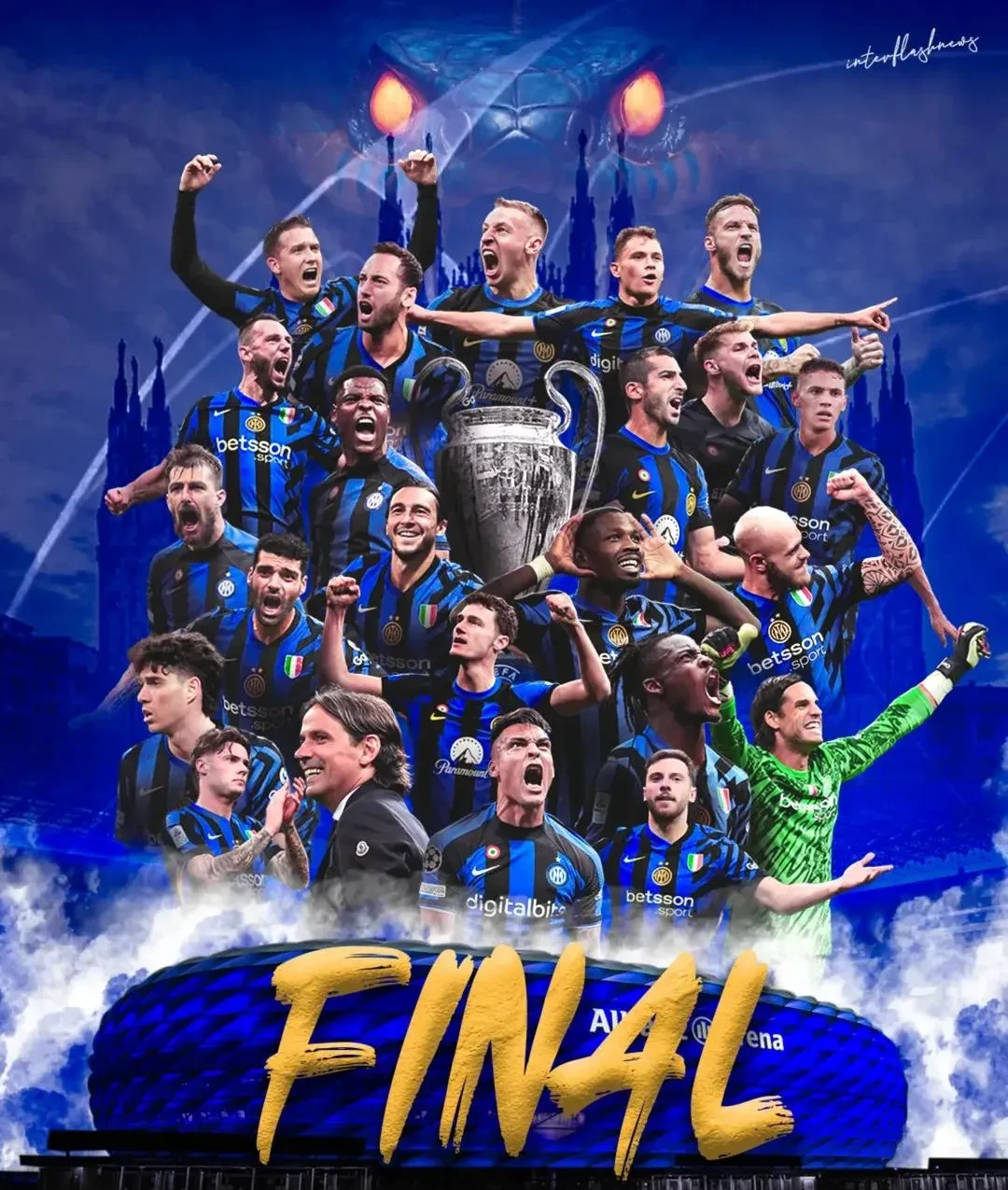 国际米兰训练开放日，今晚刷新队史纪录引欢呼，欧冠在即，医务组通报恢复(国际米兰祝贺第20冠)